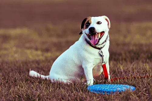 собака и фризби